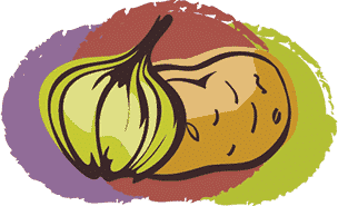 Onion & Potato graphic
